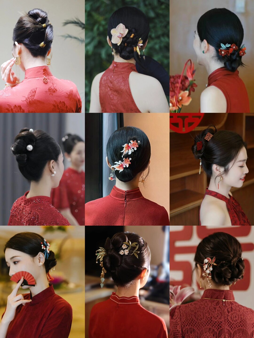 一款合适的发型不仅能够凸显新娘的优雅气质更能展现出独特的韵味和