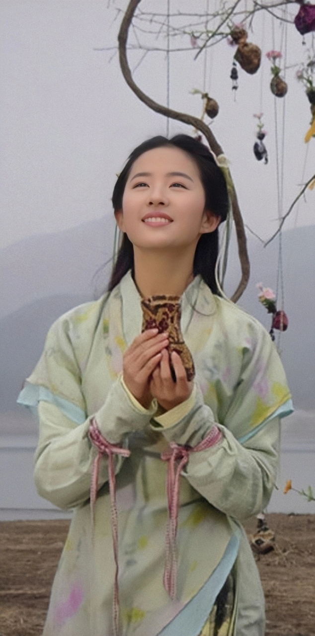 仙剑奇侠传一 刘亦菲赵灵儿壁纸图 谁的dna动了[给你小心心]