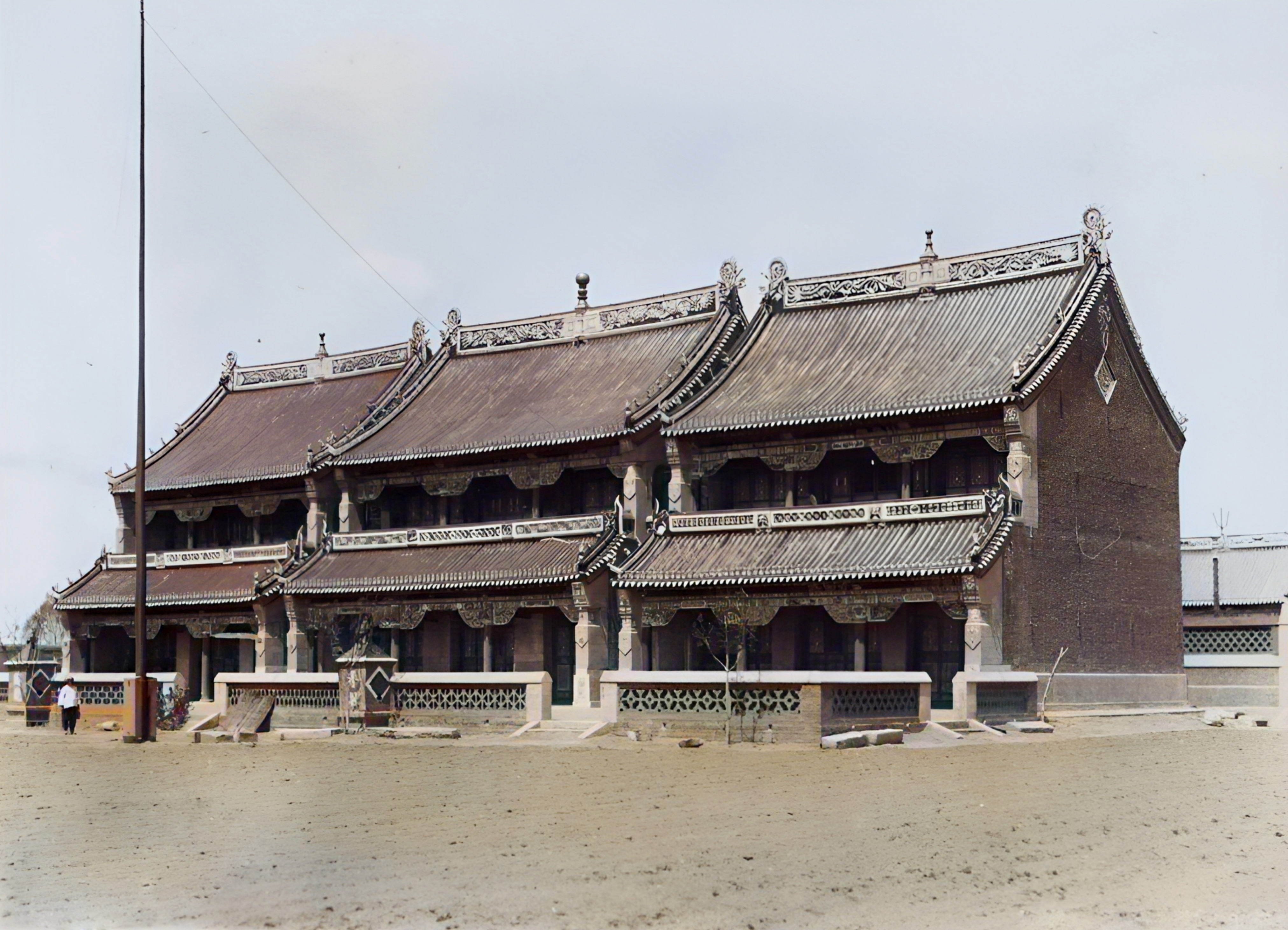 老照片:80年前的扶余县,火车站关帝庙如来寺,和现在不一样