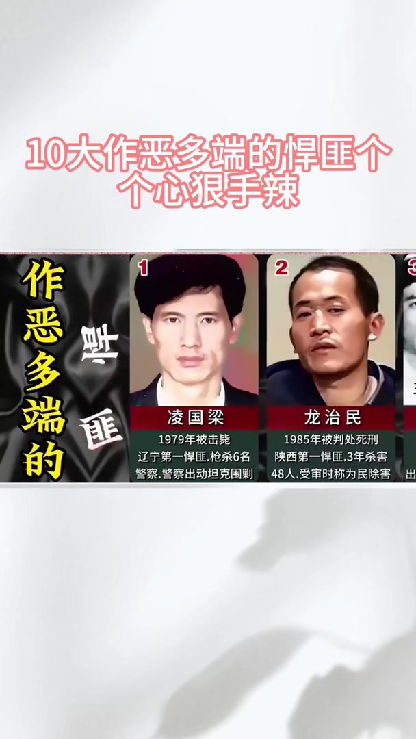 10大作恶多端的悍匪个个心狠手辣