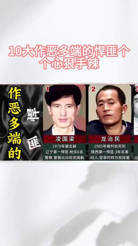 10大作恶多端的悍匪个个心狠手辣