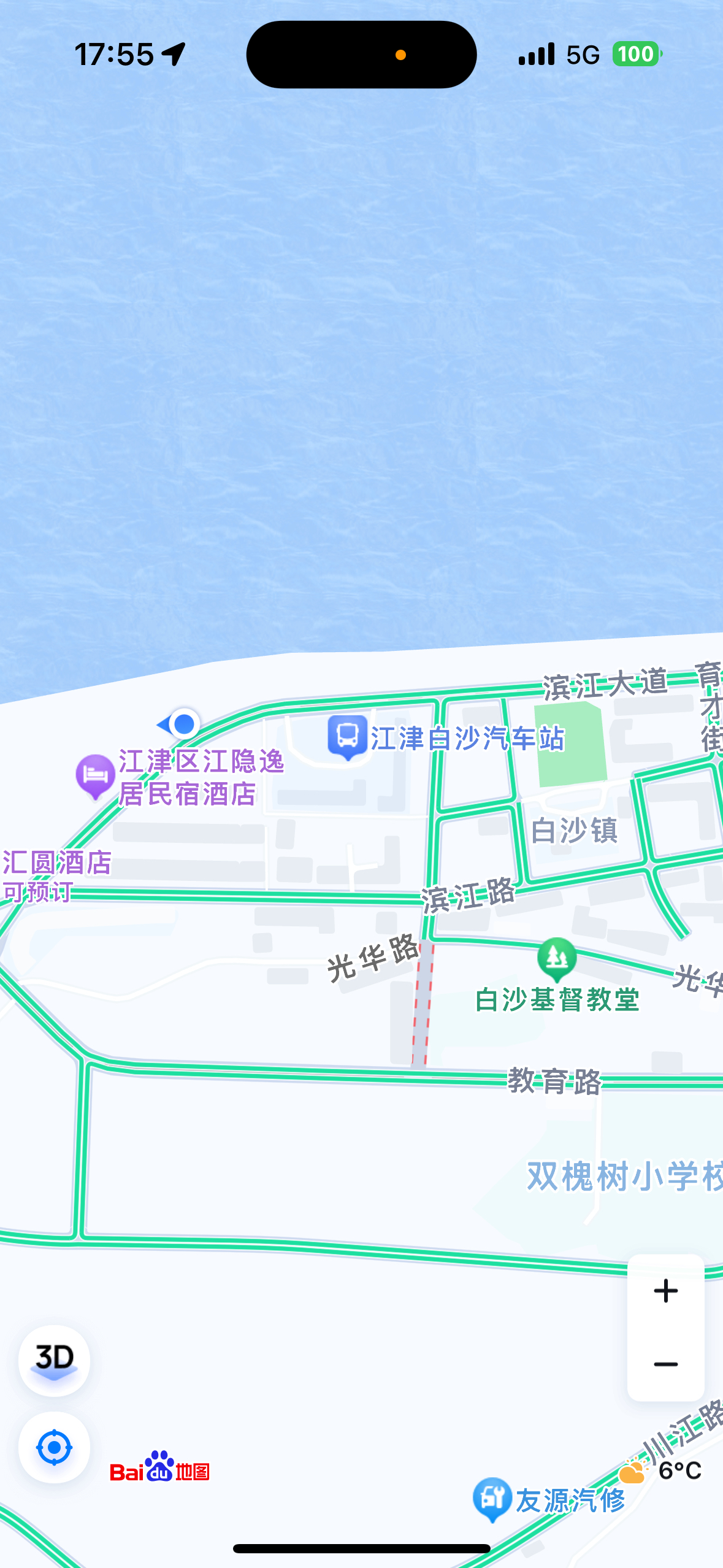 川渝地区,最热闹的重庆江津白沙镇地图