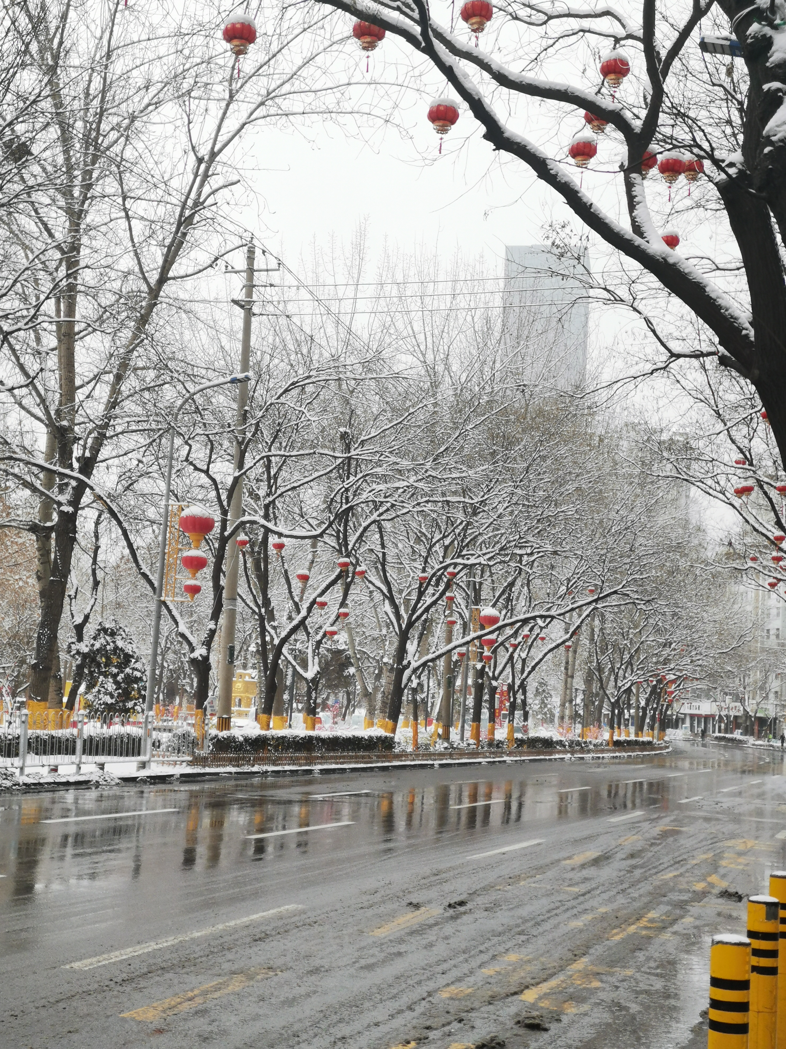 虽然下雪很美但是作为打工人的我却不喜欢