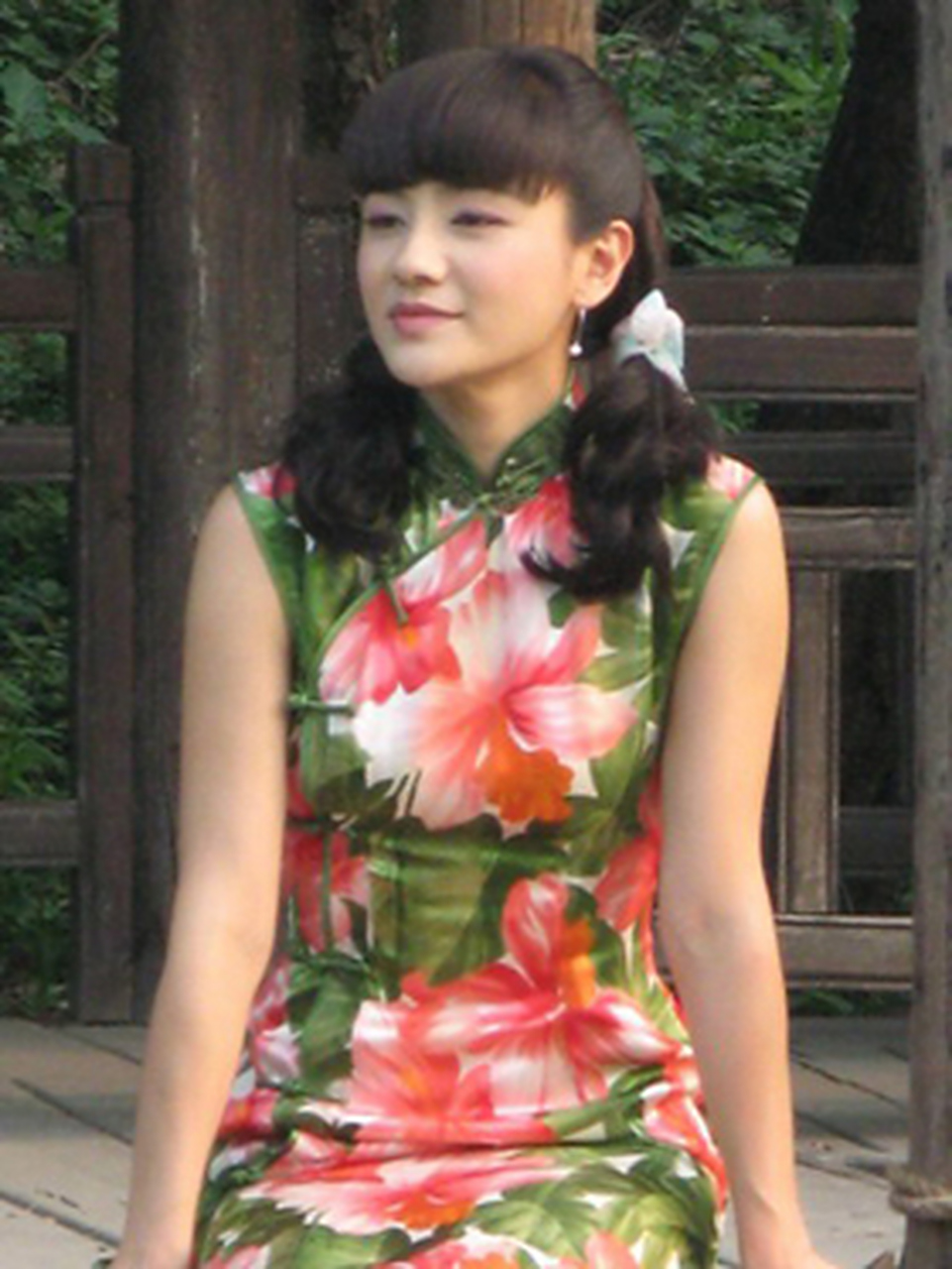 胡可穿旗袍剧照,美艳不可方物