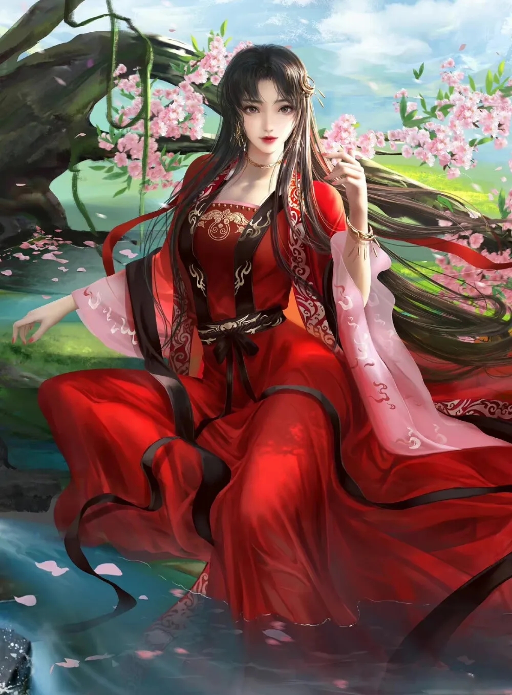 桃园的东边有一座小村庄,村里住着一个善良勤劳的青年,名叫心宽