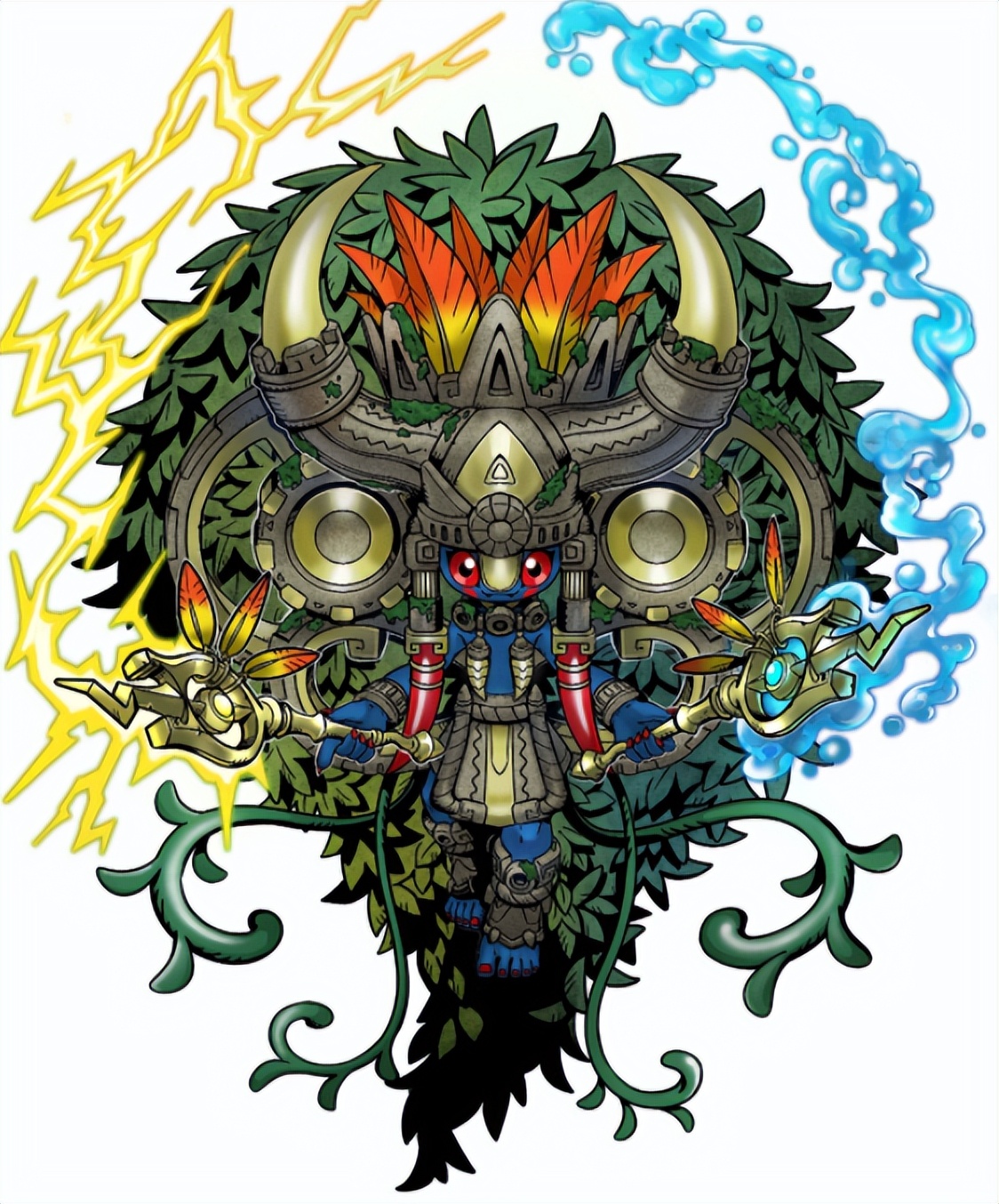 新究极体数码宝贝特拉洛克兽官方设定公开02能力异常高大上的雨神