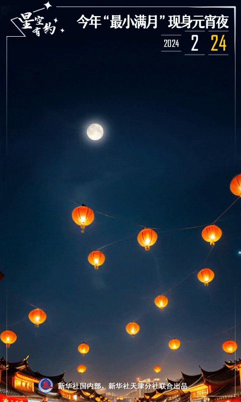 就在今日,看"最小满月"