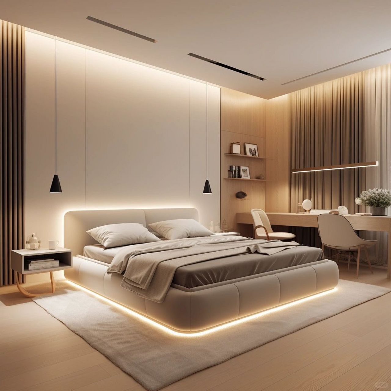 灯带背景墙设计✨!