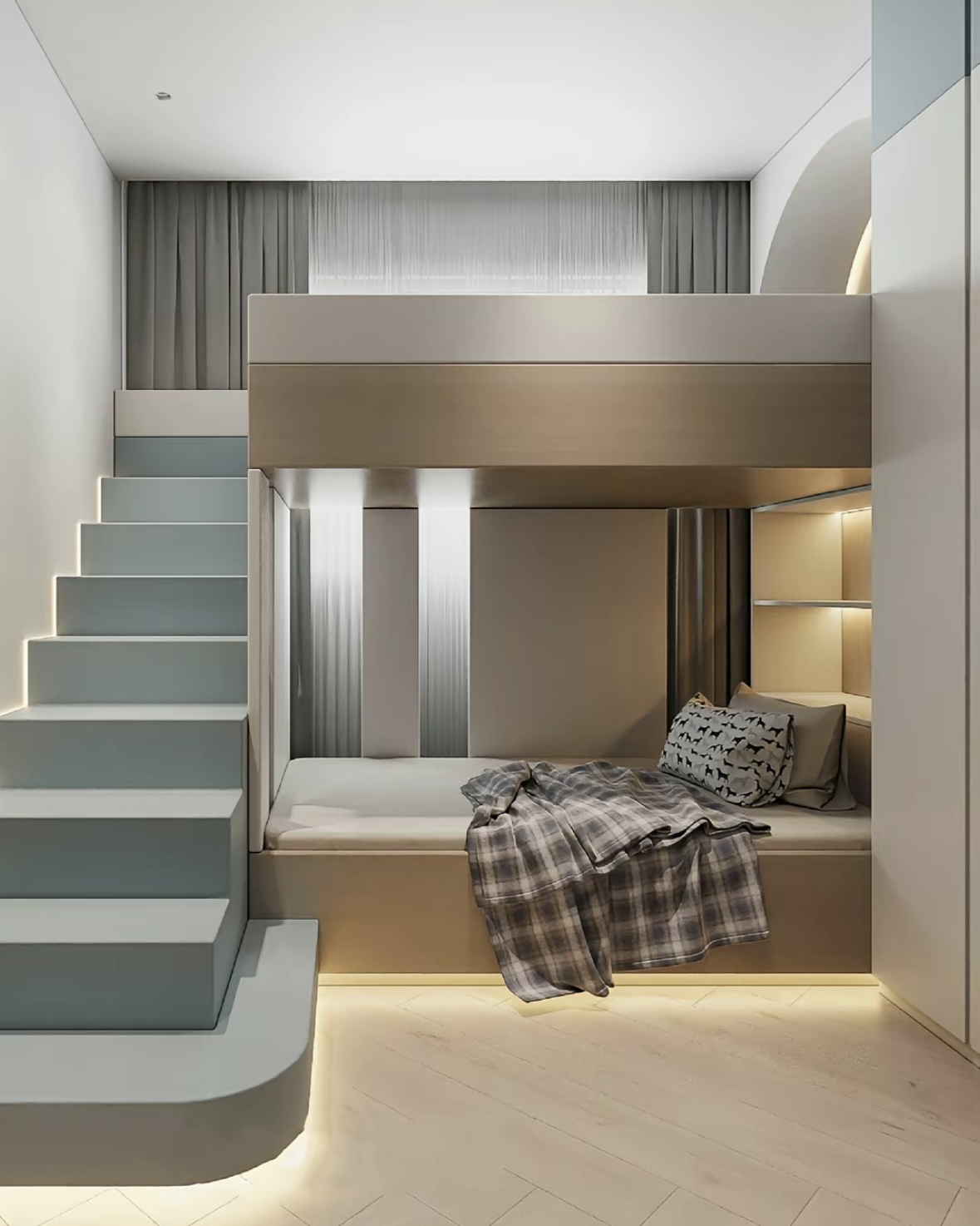 上下床绝对是二胎家庭的福音了,即实用又省空间!