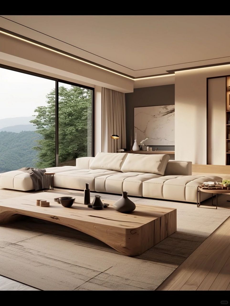 简洁而不失美感,实用的现代客厅设计!