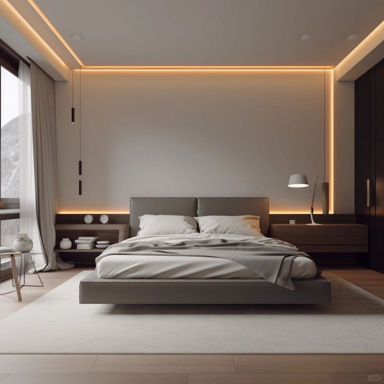 灯带背景墙设计✨!