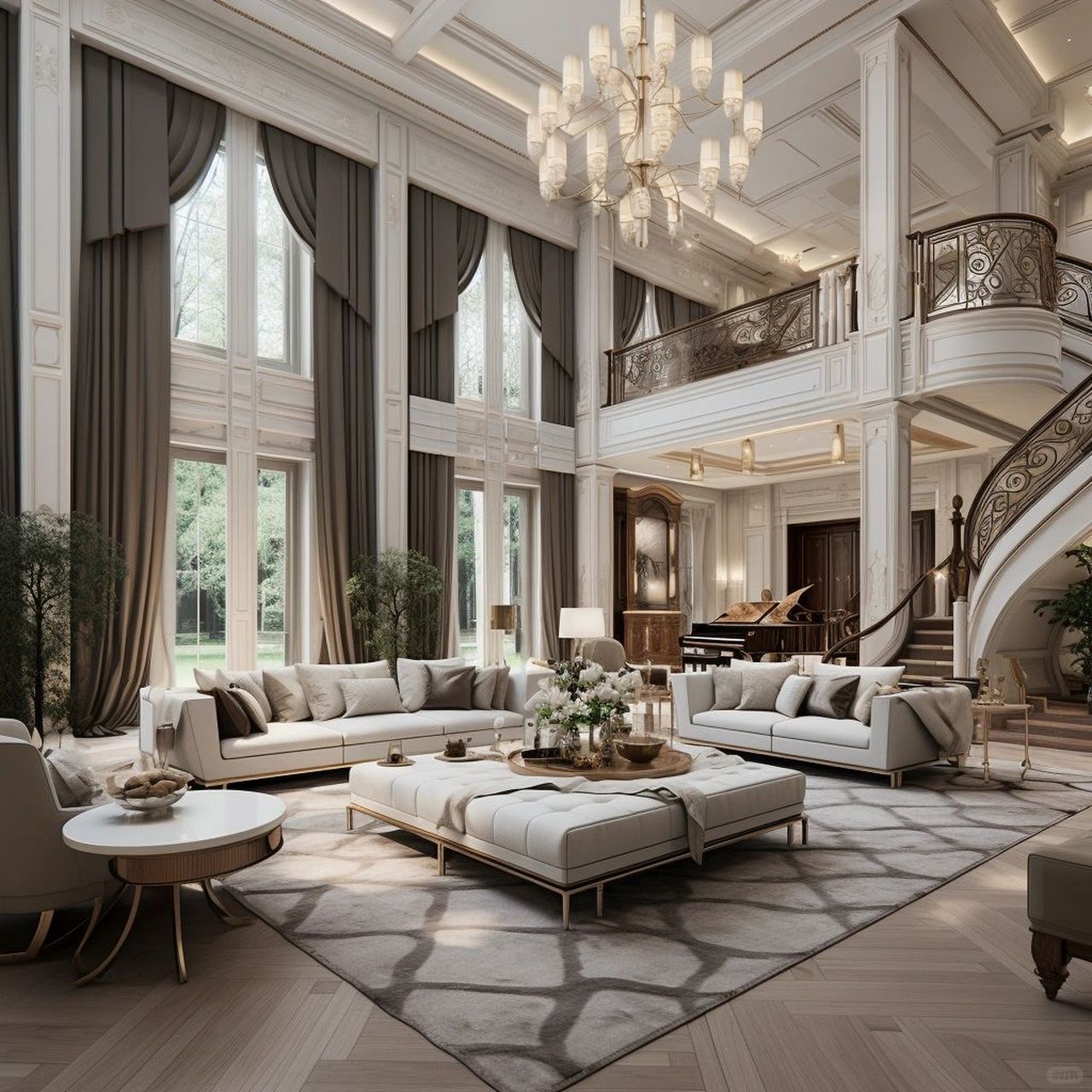 充满浪漫情调的法式轻奢别墅设计!