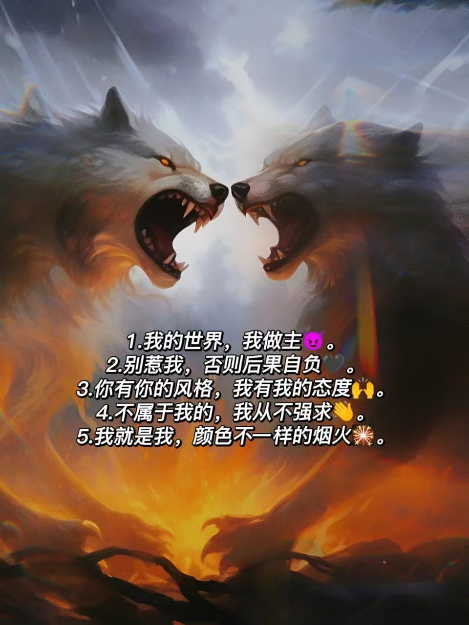 2.别惹我,否则后果自负94. 3.你有你的风格,我有我的态度02. 4.