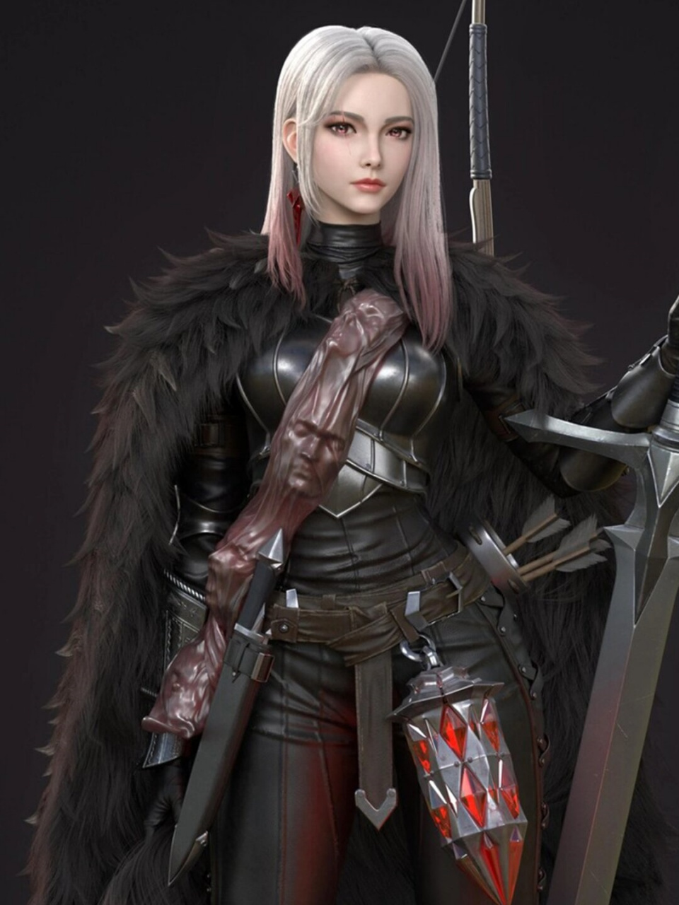 今天要给大家介绍的是一位超级酷的银发女战士08!