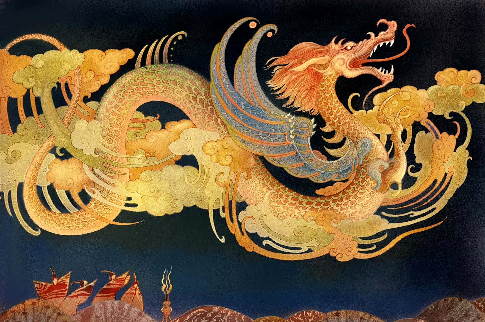 画家陈丝雨国风绘画作品欣赏,用细腻的笔触描绘了充满传统元素的人物