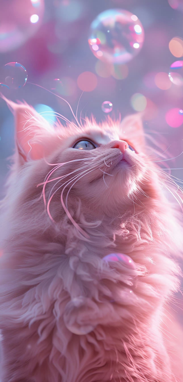 粉色梦幻风猫咪#优质作者榜