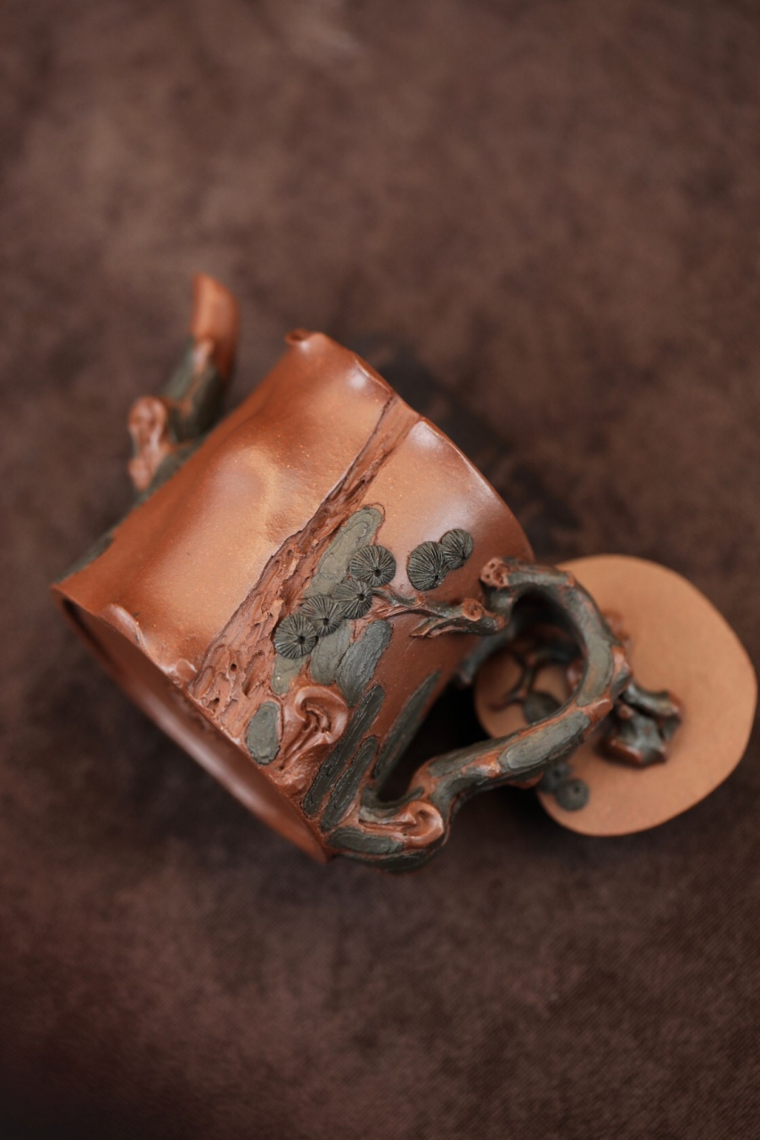 松桩壶·全手工壶艺精品,容量恰到好处在160cc,采用了极品底槽清作为