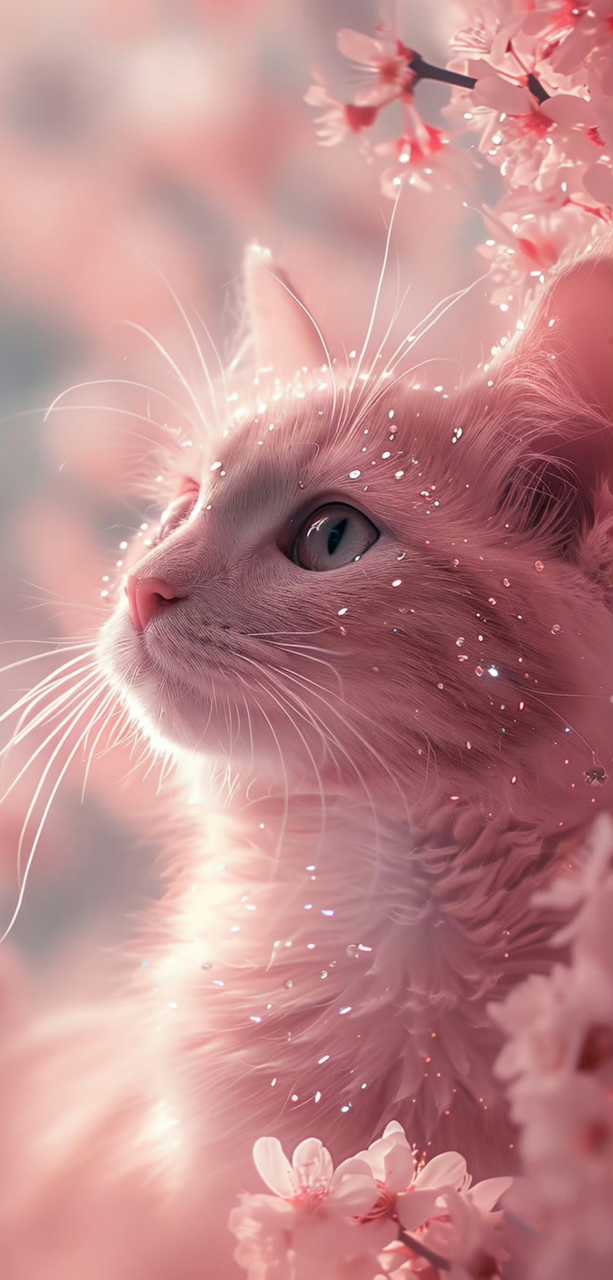 粉色梦幻风猫咪#优质作者榜