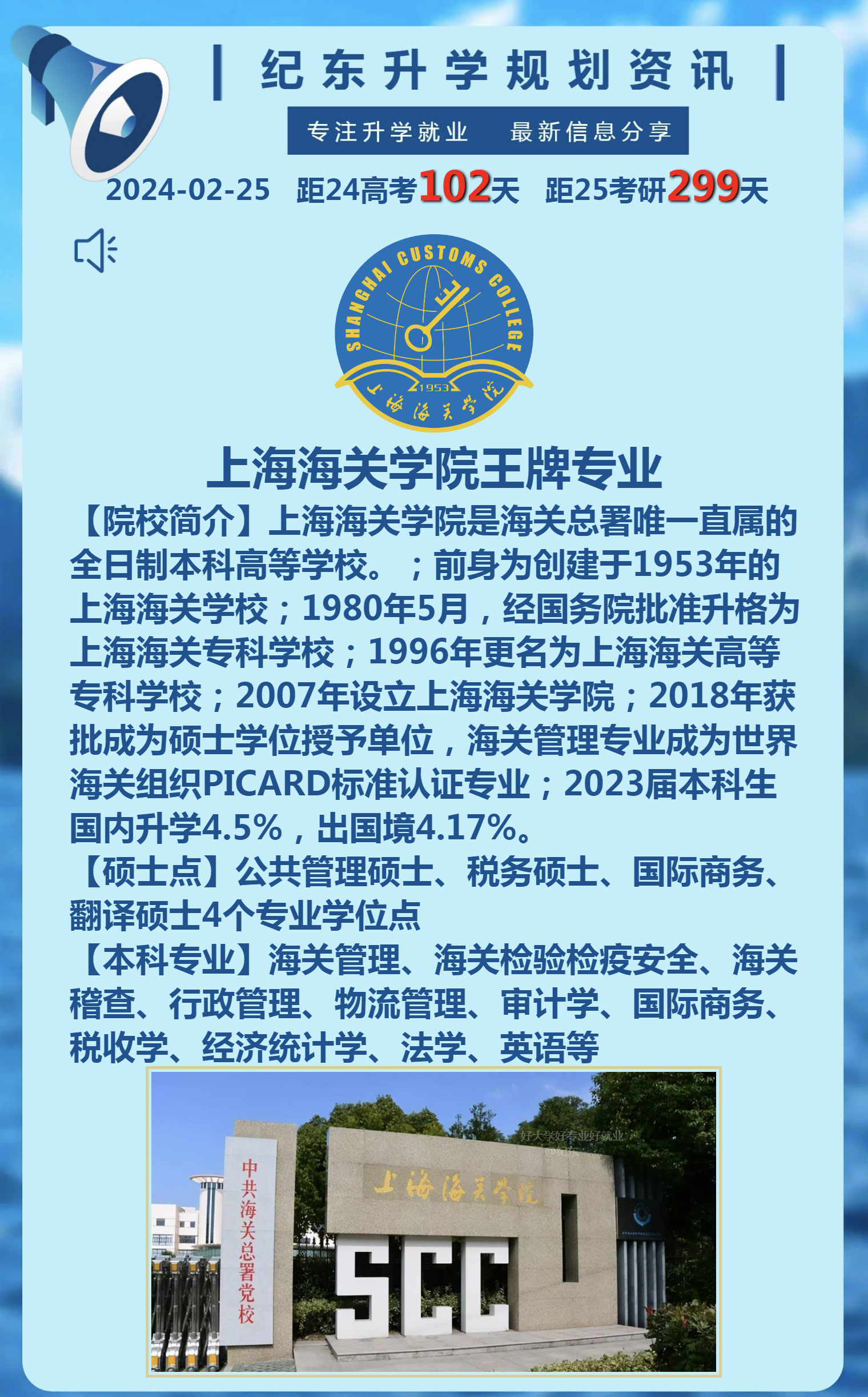 上海海关学院招生简章图片