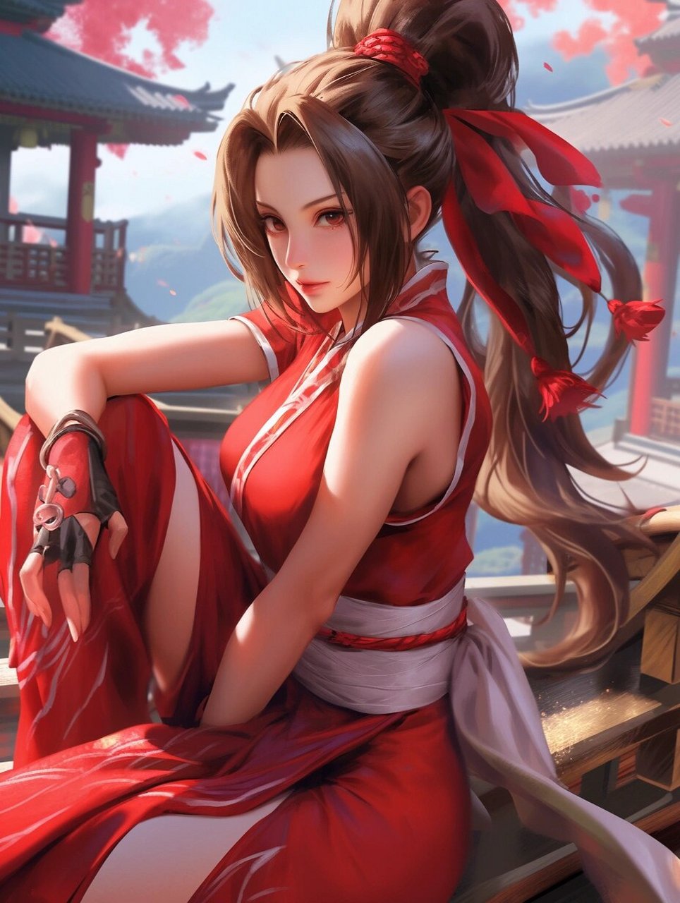 不知火舞,你的美丽和魅力将  不知火舞身材火辣,线条流畅,力量感十足.