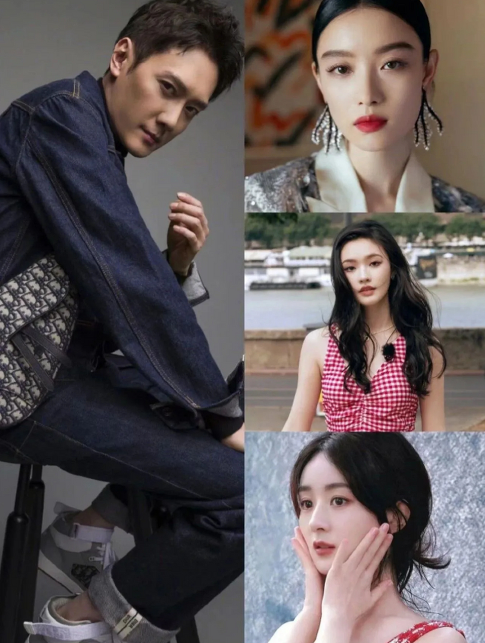 演员冯绍峰的三任老婆,就属赵丽颖最美