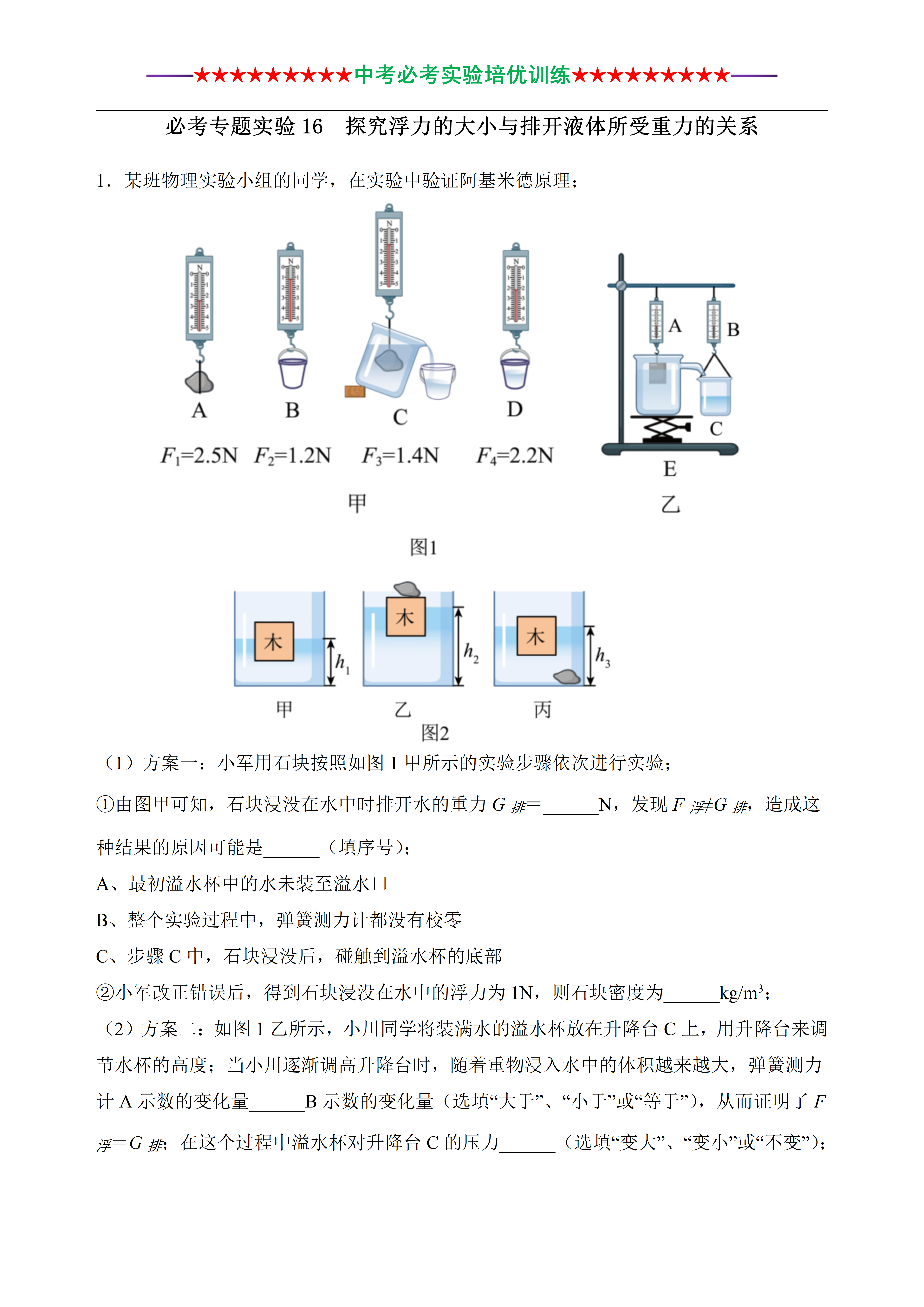 浮力和重力的关系图片