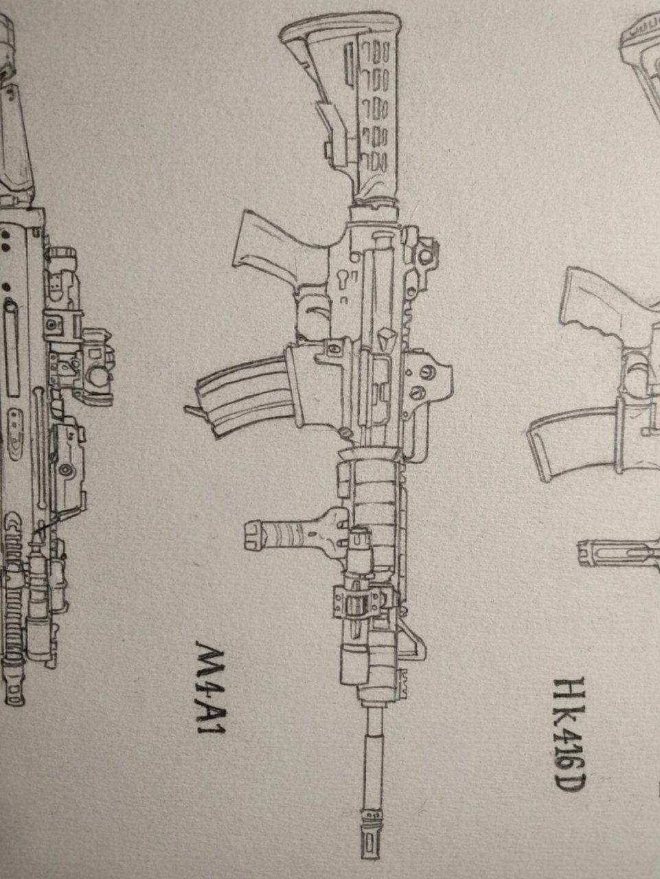 最近的作品  🔥#手绘枪械大揭秘 🔥  各位枪械迷,手绘大神,小弟