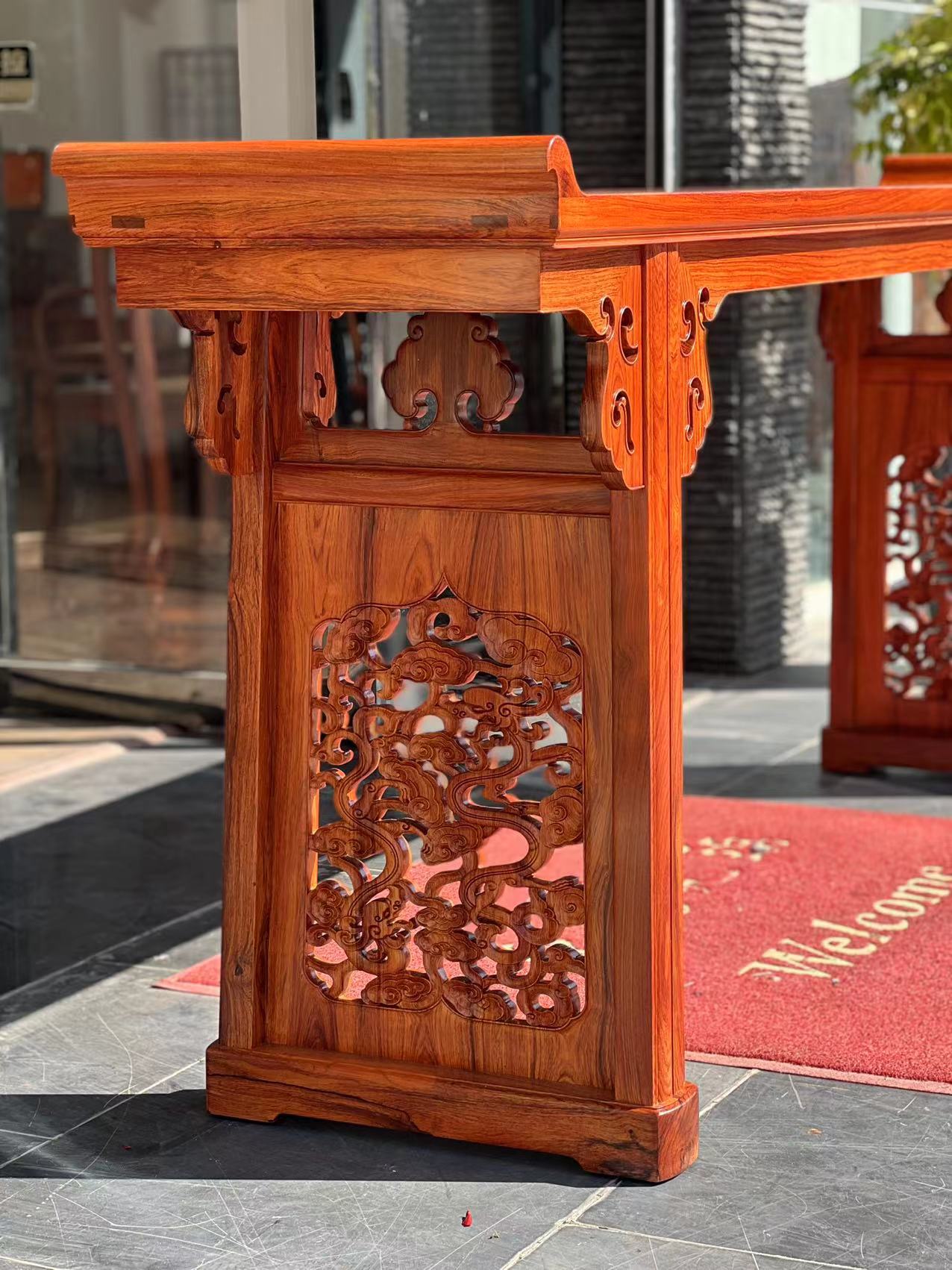 明式2.6米翘头案,历时一年终于成品