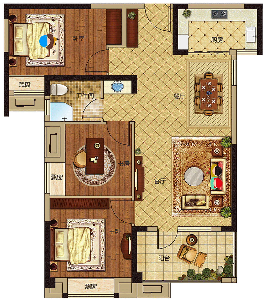 分享风水最好的房屋户型图.