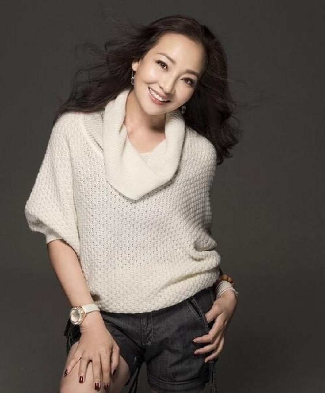 著名影星马羚,长得很喜兴.