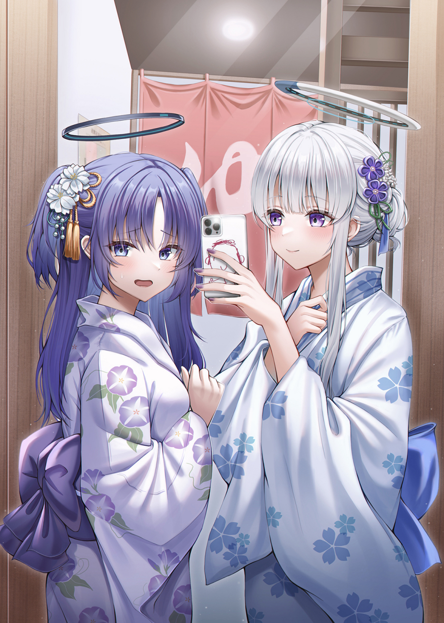 信心帮我们穿好和服吗"[滑稽][滑稽][滑稽] 人物:和服少女·早濑优香