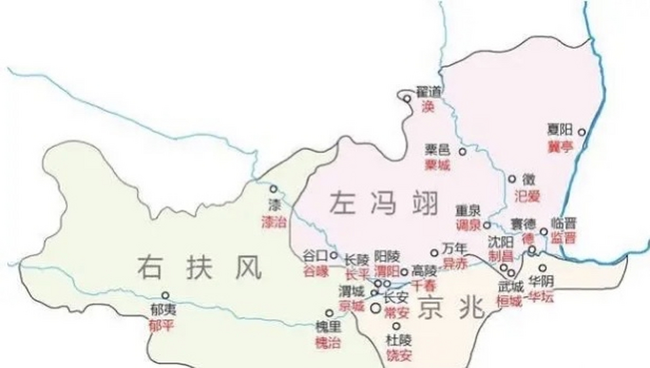 左冯翊,右扶风.