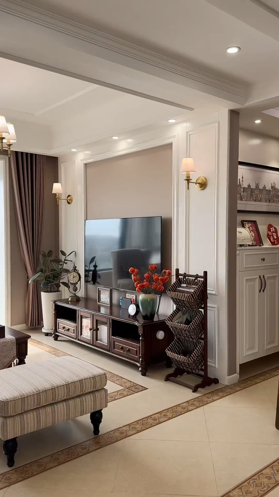 136平简美式混搭风格,一共花了30多达不溜,有的姐妹说太贵了,有的姐妹