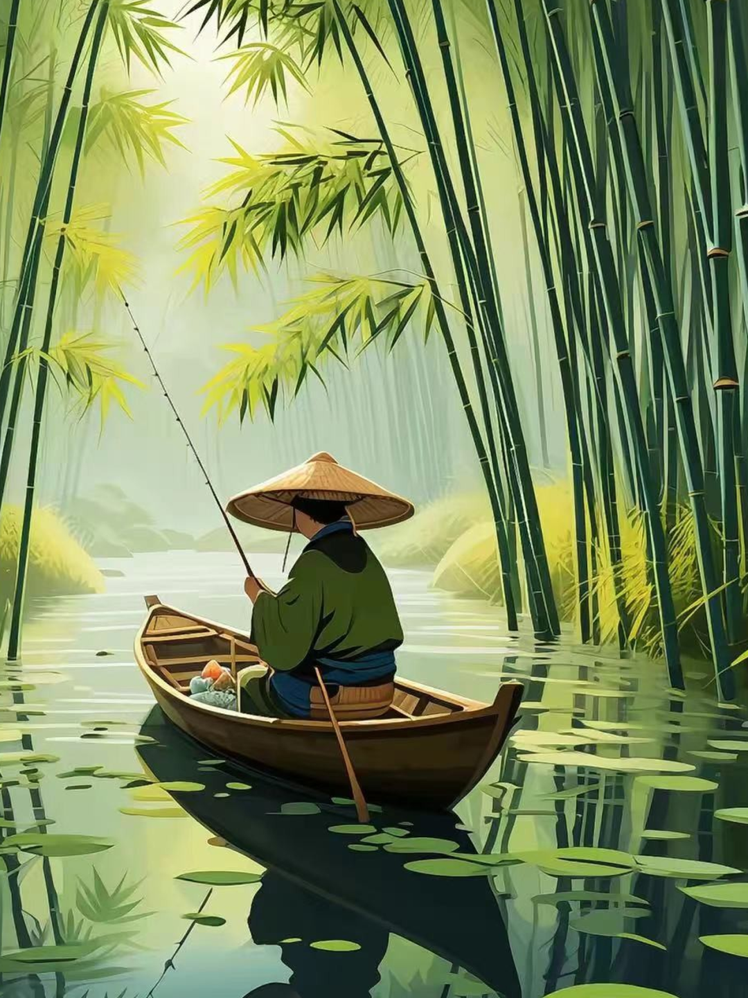 独钓寒江雪 孤舟蓑笠翁