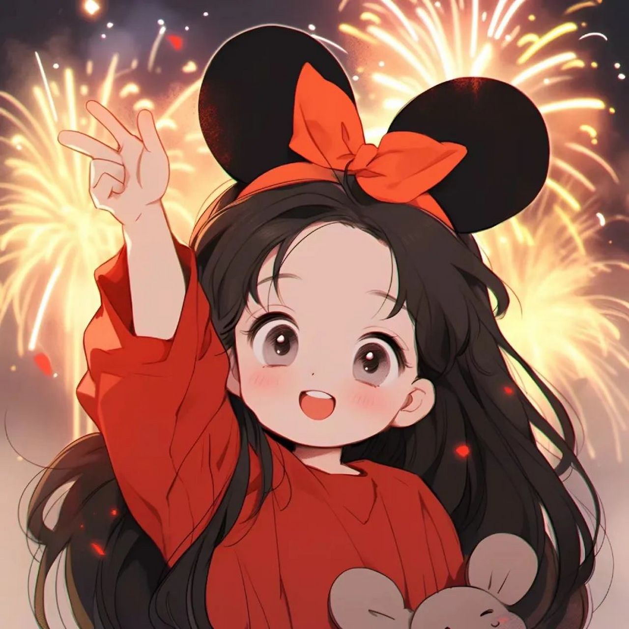 2024最流行的头像卡通 [2021]可爱头像|2024跨年头像,红红火火  [小