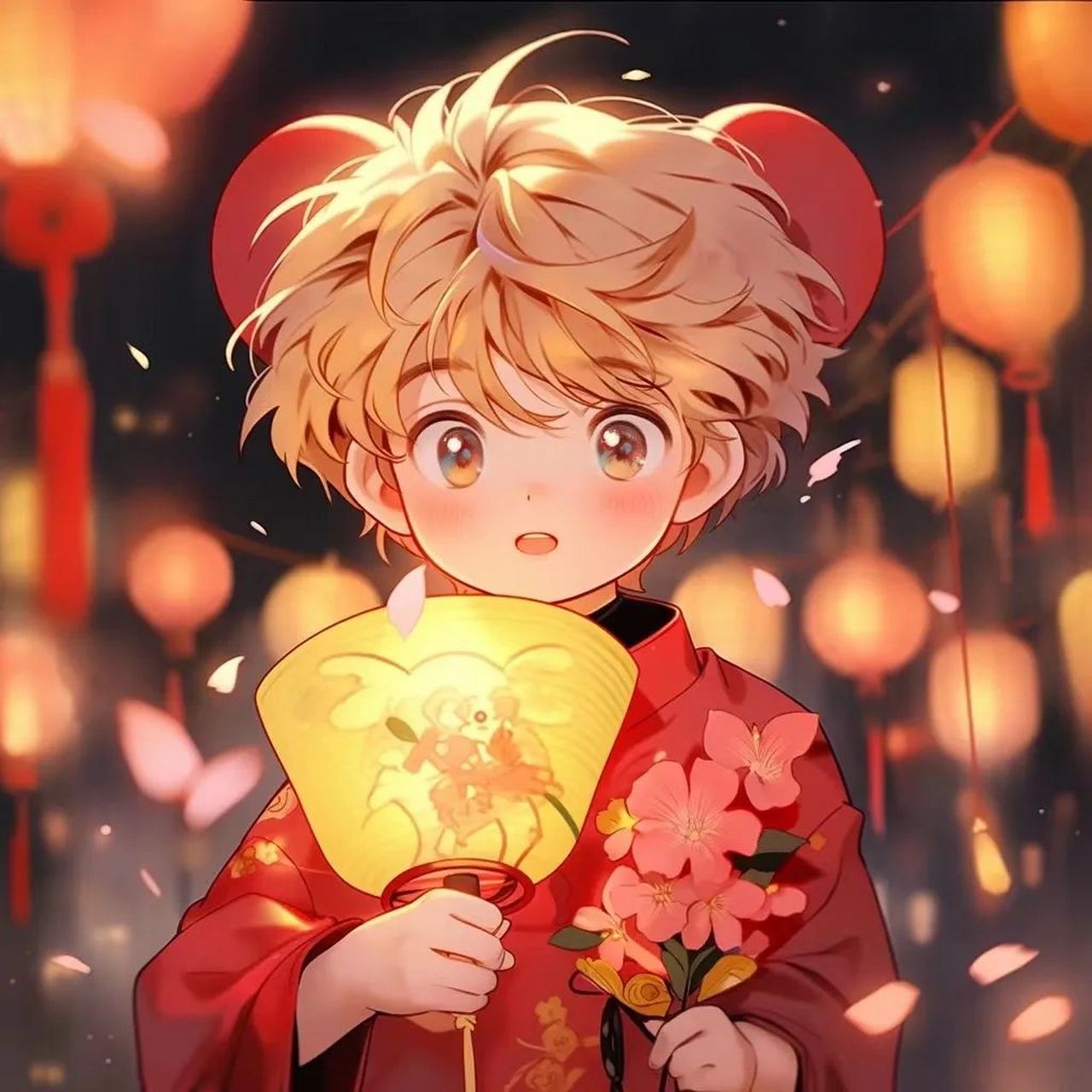 2024最流行的头像卡通 [2021]可爱头像|2024跨年头像,红红火火  [小