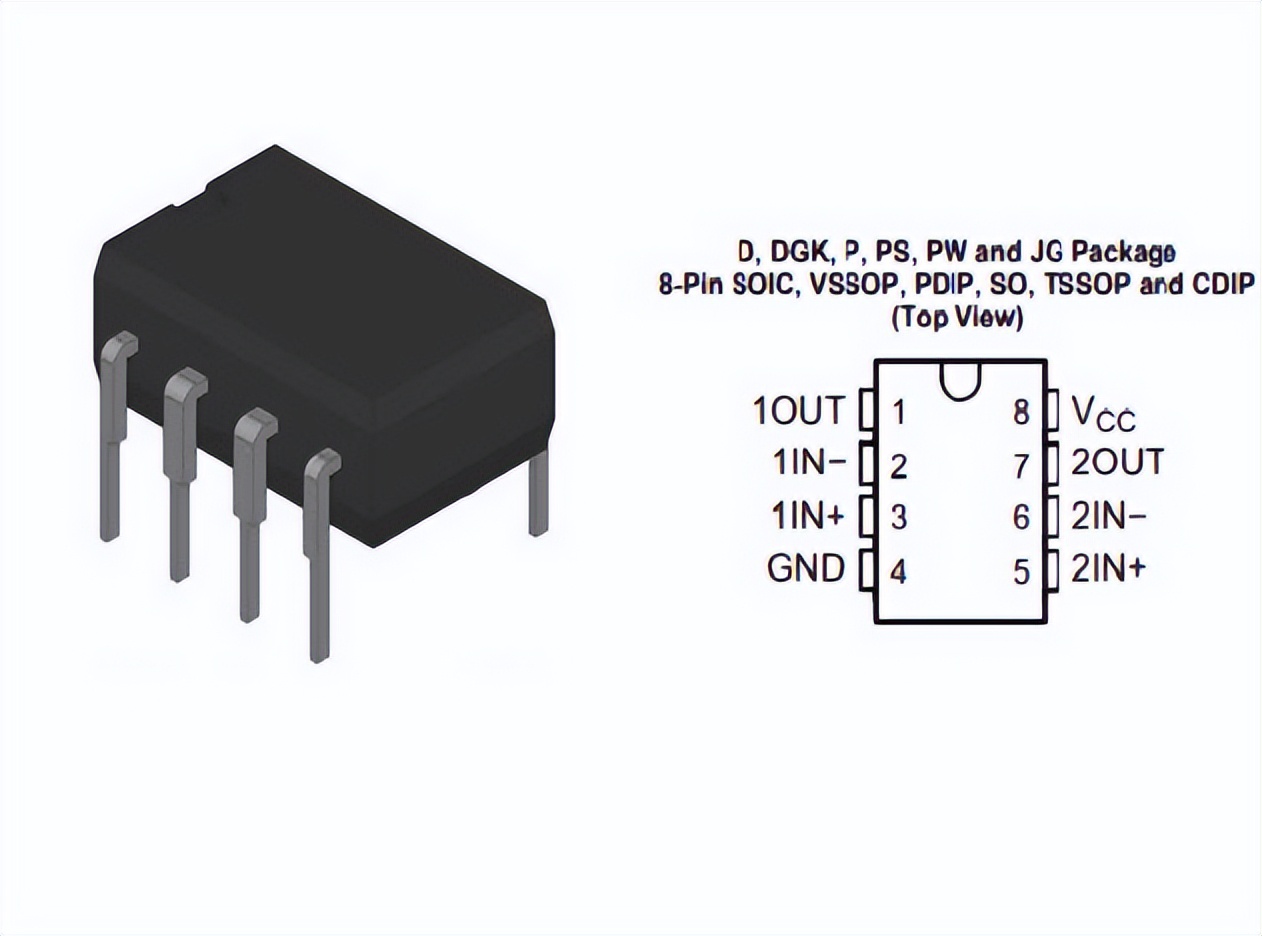 lm358ap(ti 运算放大器):中文介绍,特点,应用 附引脚图和原理图