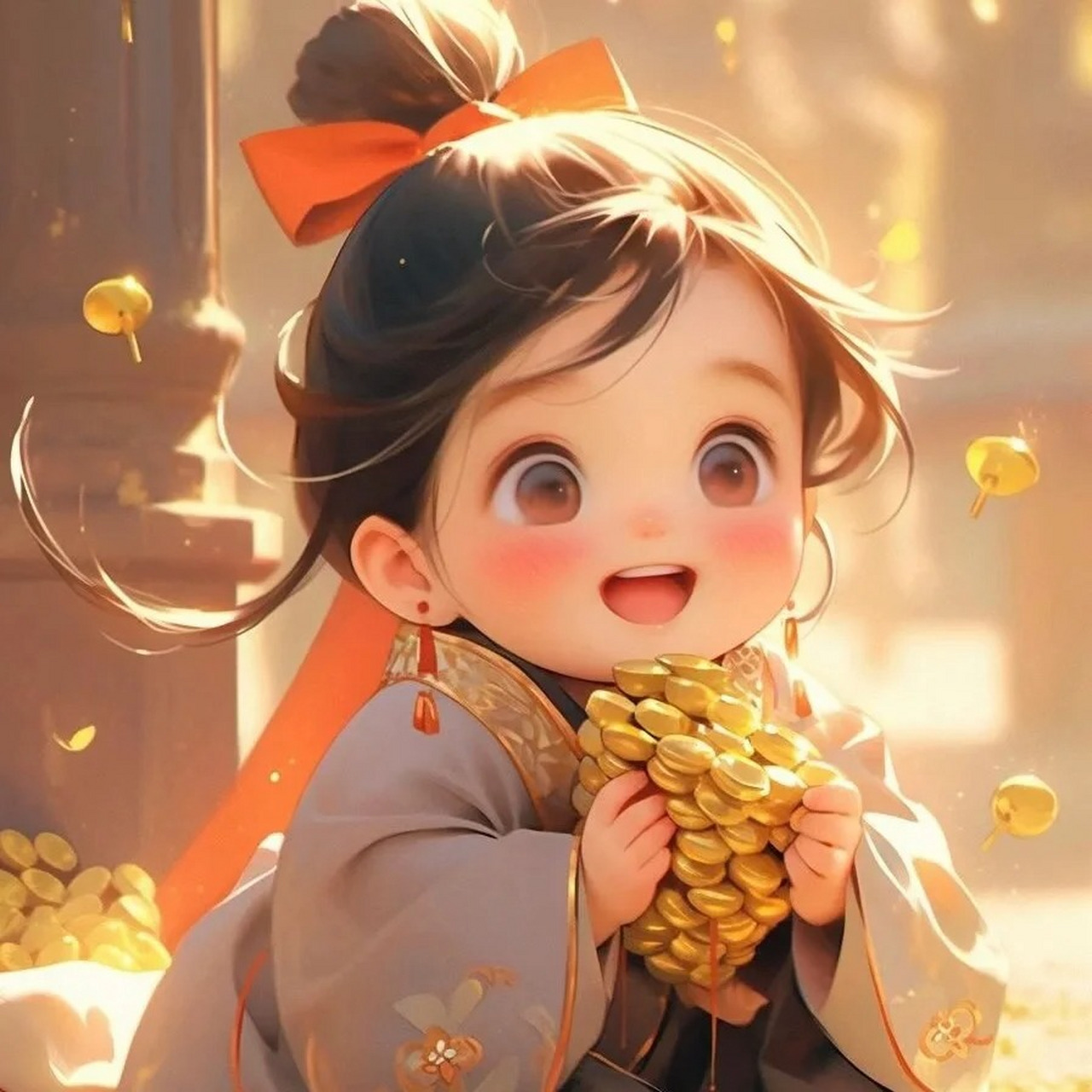 微信头像用什么招财 带来好运女人 [福]招财头像|提升能量运气的女生