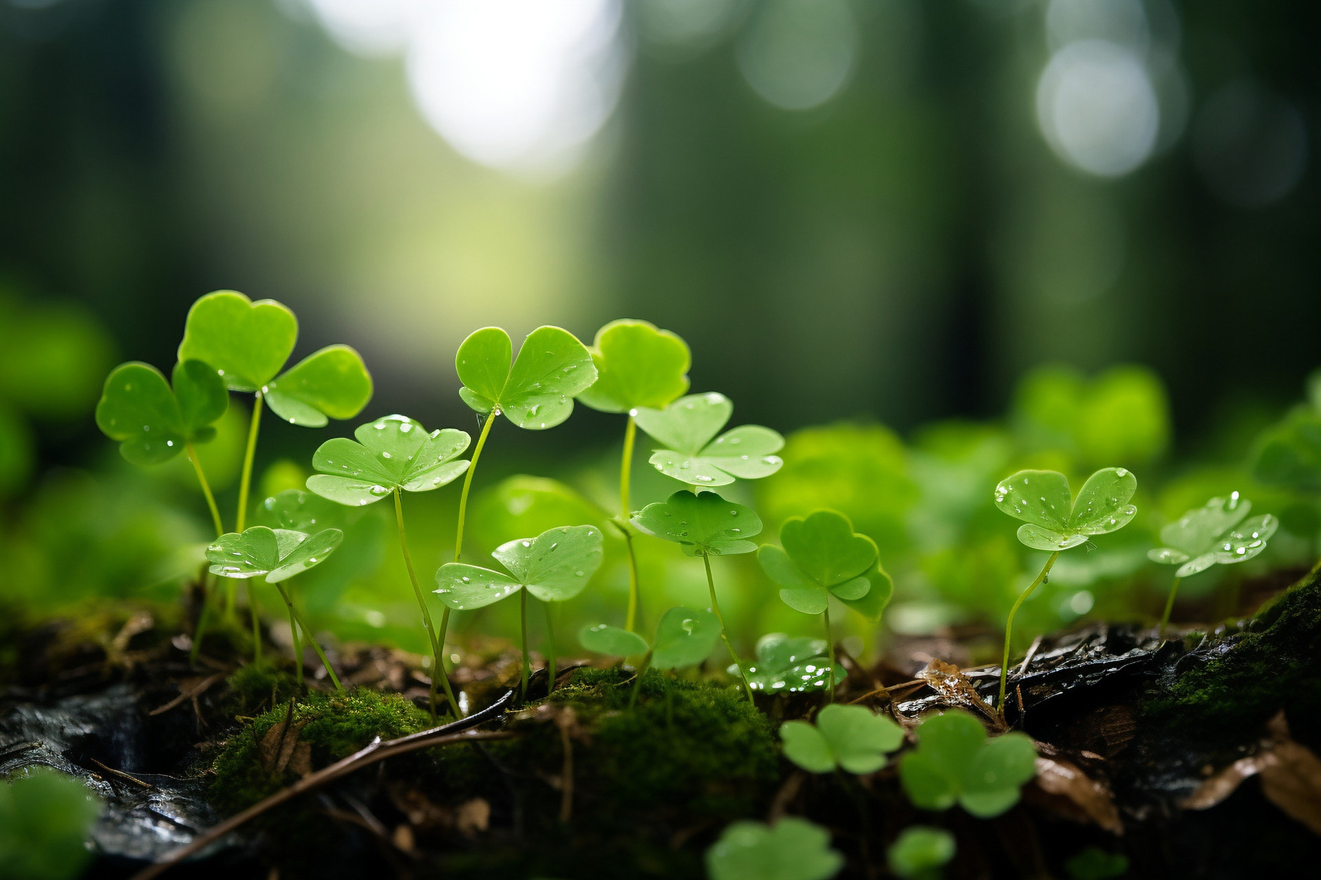 🍀四叶草是幸运的象征,每一片叶子分别代表着希望,信仰,爱和运气