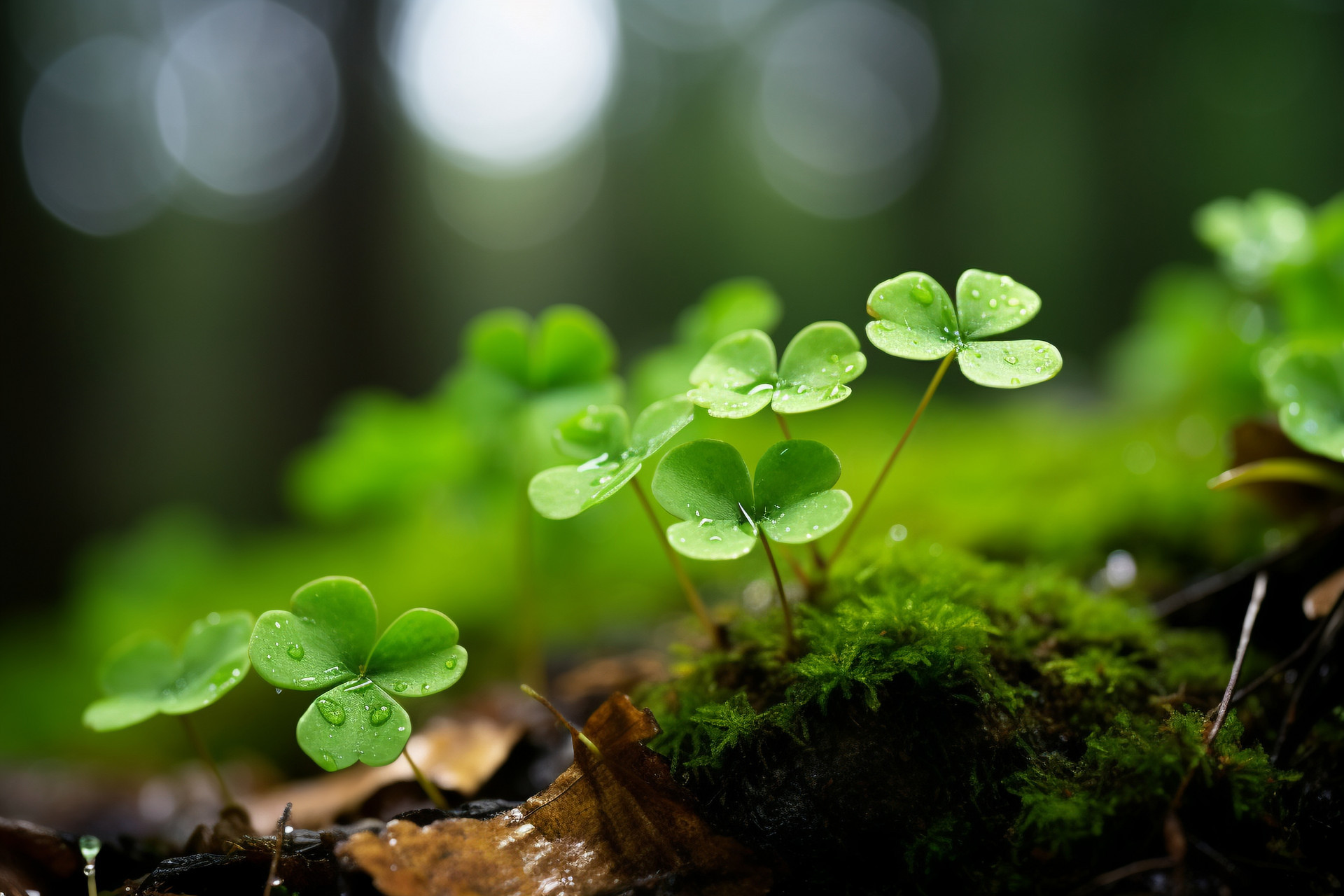 🍀四叶草是幸运的象征,每一片叶子分别代表着希望,信仰,爱和运气