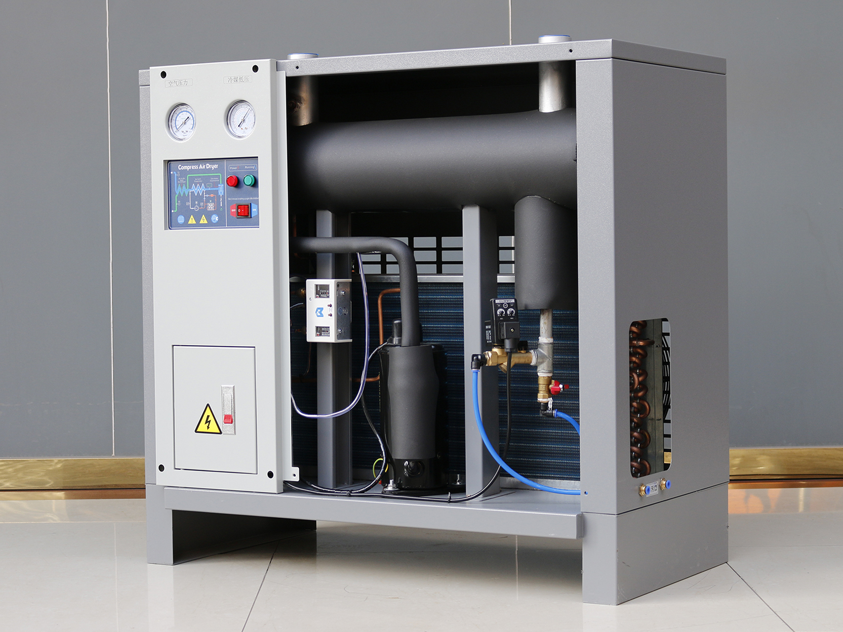 冷冻式压缩空气干燥机是工业生产的得力助手!