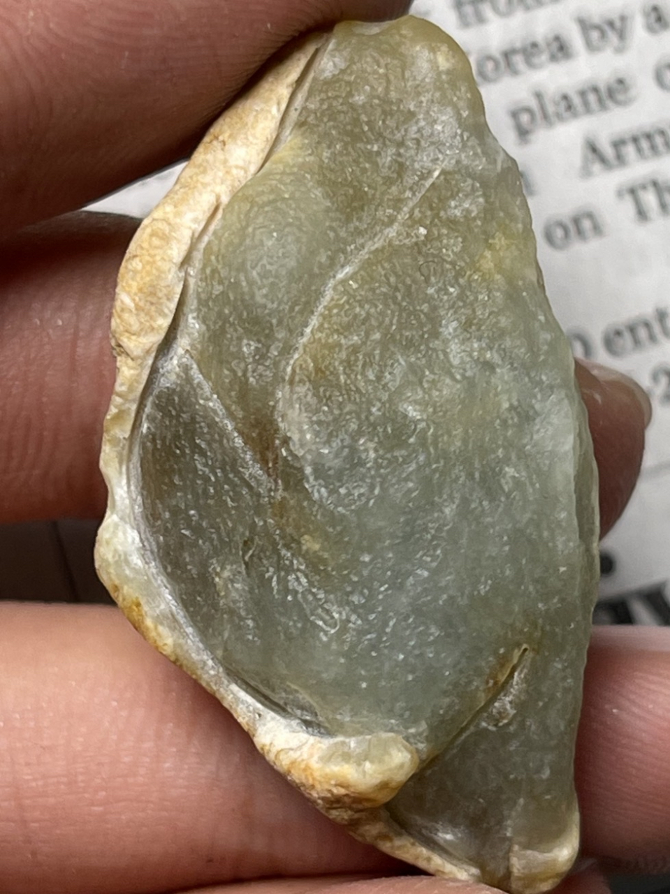 缅甸翡翠原石断口冰种吊坠料 #天然翡翠 #a货翡翠玉石