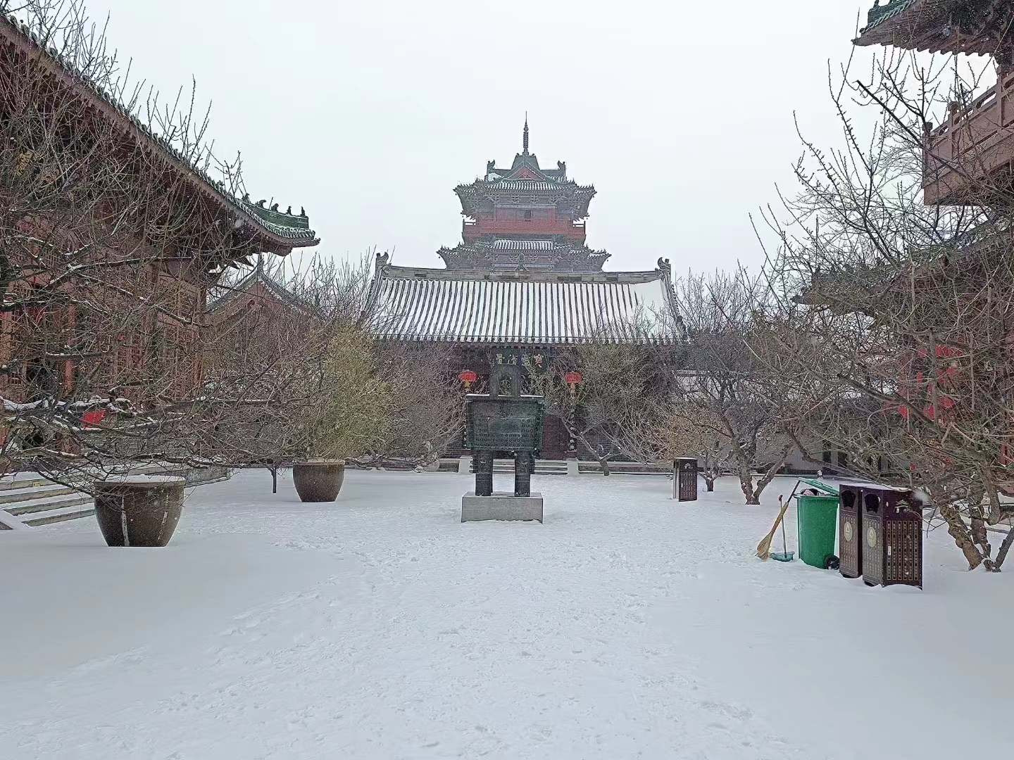 宣化雪景图片