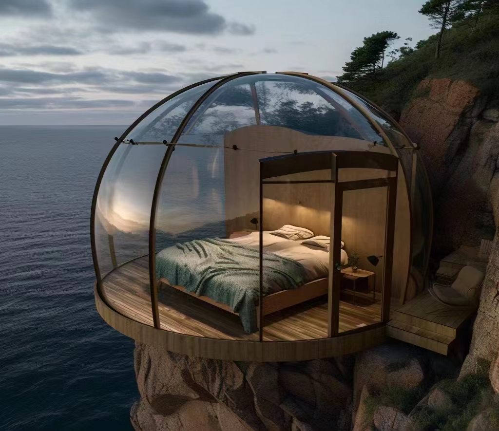 用玻璃做个全景房子