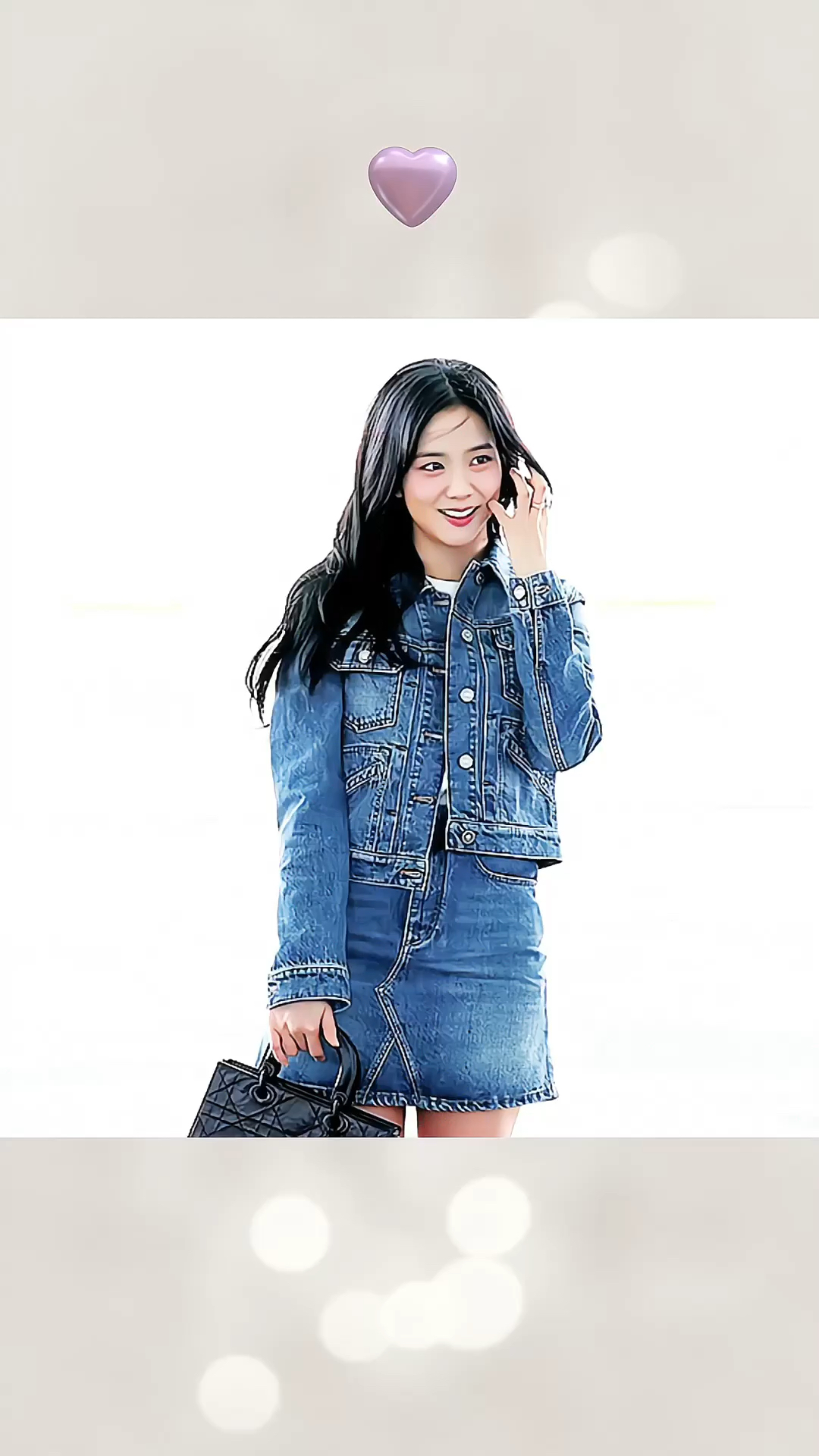 jisoo在机场上演了一场宛如韩剧女主角般的惊艳场面