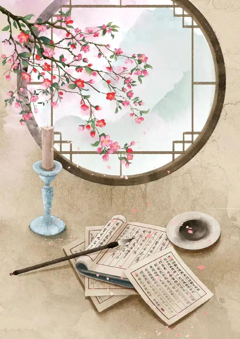 青山依旧在几度夕阳红33句行云流水诗句读起来情韵兼美