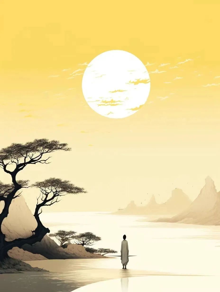 青山依旧在几度夕阳红33句行云流水诗句读起来情韵兼美