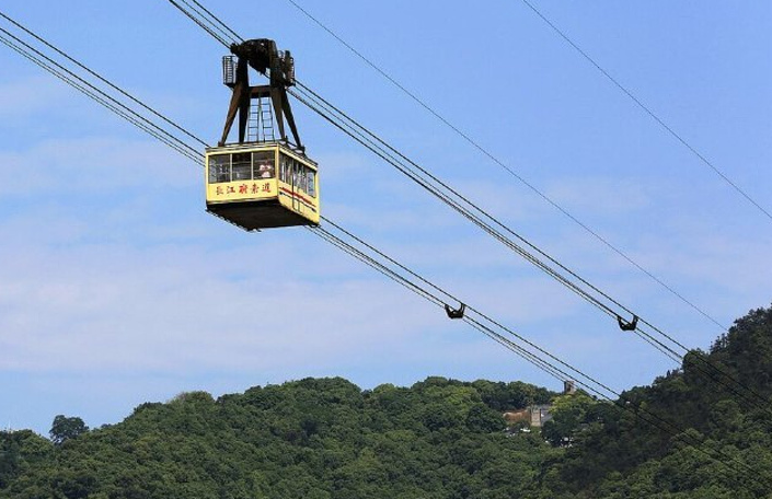 镜头里的春日# 随着春风的轻抚,我踏上了长江索道,眼前的景象让我
