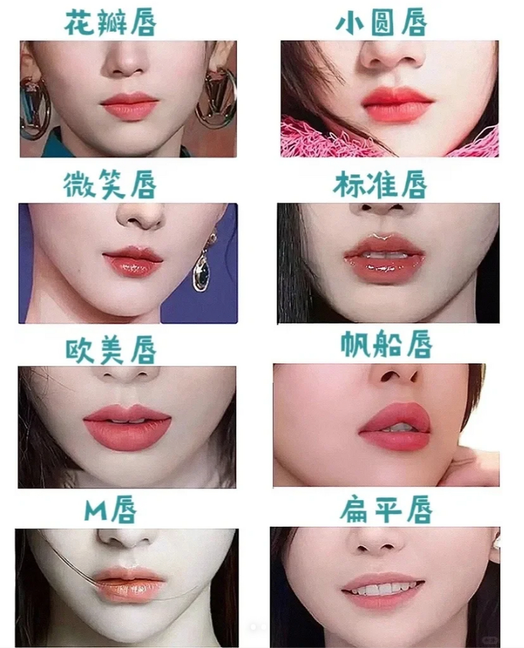 🤔  1, m唇:拥有m唇形的女人通常聪明,独立,有很好的财运和事业运