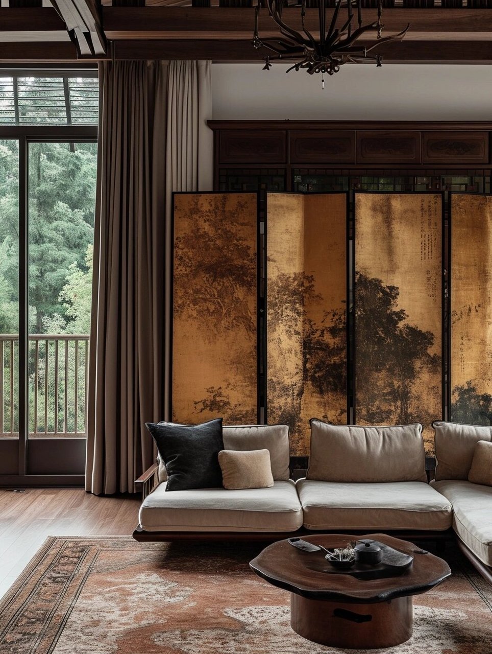 💖  🌸这张图中的家居设计充满了唐代的韵味,仿佛穿越回了那个